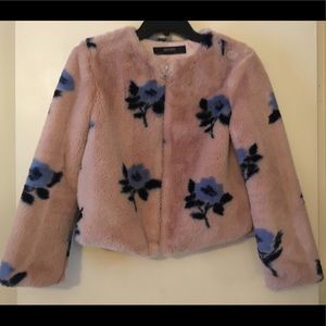 Cropped Faux Fur Jacket